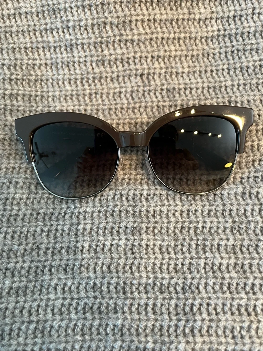 Balenciaga Made in Italy Brown Frame Sunglasses